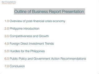 Fostering Competitiveness of the Philippines to .